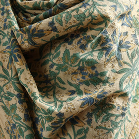 Floral Sanganeri Print Pure Merino Wool Handwoven Shawl 13