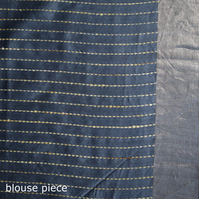 Dupion Raw Silk Bhagalpuri Pure Handwoven Saree with Zari Border 10