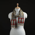 Pedana Block Print Natural Dyed Cotton Kalamkari Stole 05