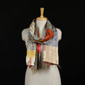 Bengal Kantha Handwork Patchwork Reversible Silk Stole 278