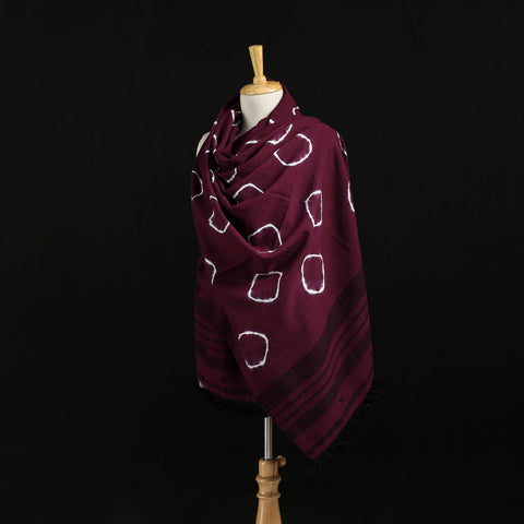 Kutch Handwoven Bandhani Merino Wool Shawl 38