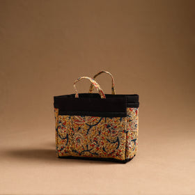  Yellow Handmade Cotton Multipurpose Cosmetic/Toiletry Bag