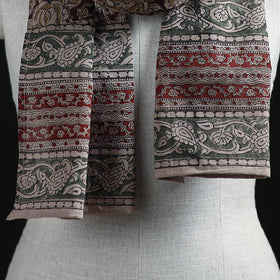Pedana Block Print Natural Dyed Cotton Kalamkari Stole 07