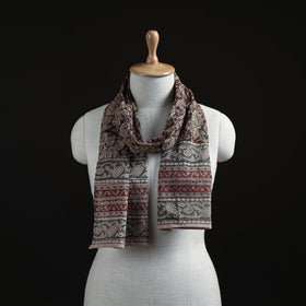 Pedana Block Print Natural Dyed Cotton Kalamkari Stole 07