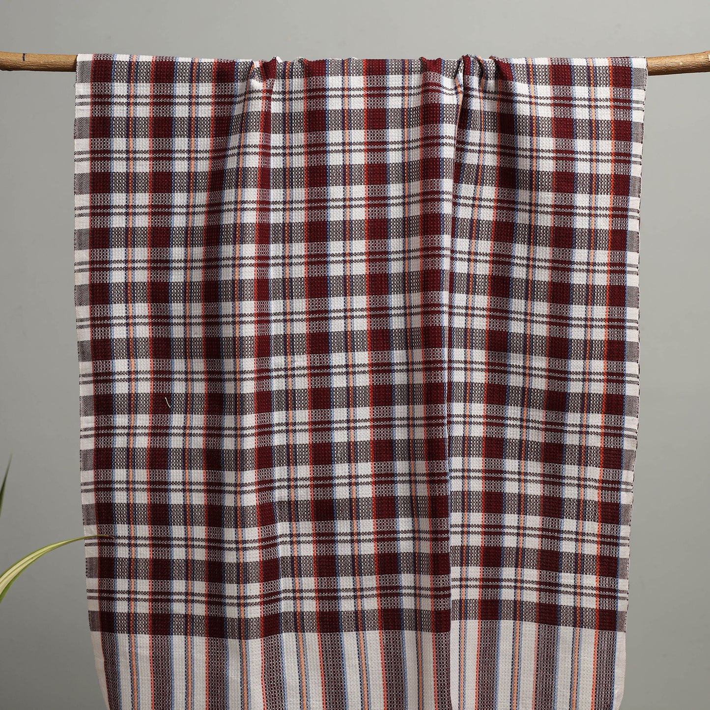 Handloom Fine Cotton Checks Bath Towel  88