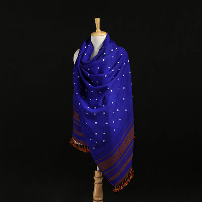 Kutch Handwoven Bandhani Merino Wool Shawl 39