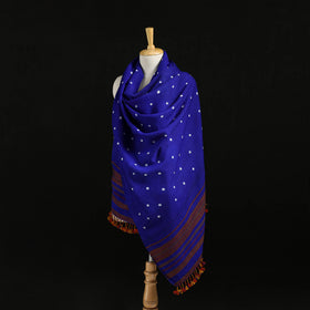 Kutch Handwoven Bandhani Merino Wool Shawl 39