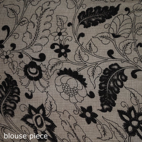 Kalamkari Printed Kota Doria Cotton Saree 10