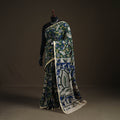 Kalamkari Printed Kota Doria Cotton Saree 11