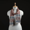 Pedana Block Print Natural Dyed Cotton Kalamkari Stole 11