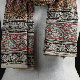 Pedana Block Print Natural Dyed Cotton Kalamkari Stole 12