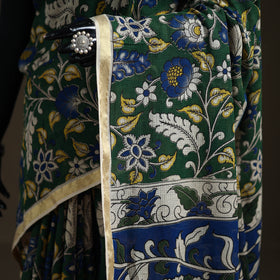 Kalamkari Printed Kota Doria Cotton Saree 11