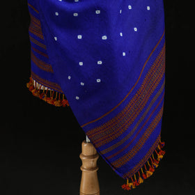 Kutch Handwoven Bandhani Merino Wool Shawl 39