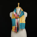 Bengal Kantha Handwork Patchwork Reversible Silk Stole 283