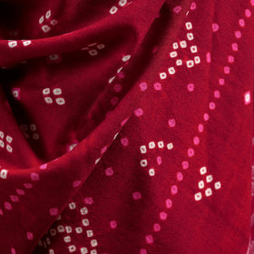 Kutch Handwoven Bandhani Tie-Dye Merino Wool Shawl 26