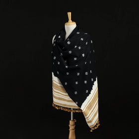 Kutch Handwoven Bandhani Merino Wool Shawl 40