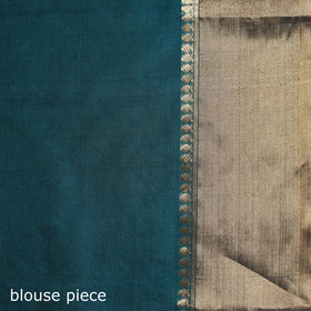 Pure Handloom Zari Buta Katan Silk Chanderi Saree 08