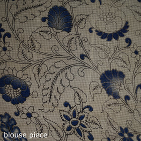 Kalamkari Printed Kota Doria Cotton Saree 11