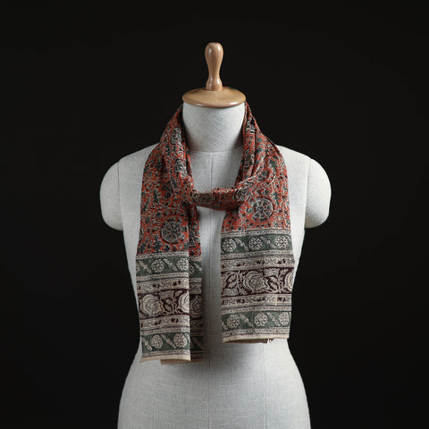 Pedana Block Print Natural Dyed Cotton Kalamkari Stole 18