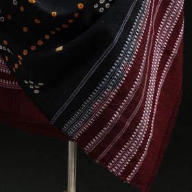 Kutch Handwoven Bandhani Tie-Dye Merino Wool Shawl 27
