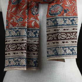 Pedana Block Print Natural Dyed Cotton Kalamkari Stole 19