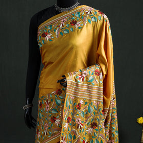 Pure Tussar Silk Handloom Bengal Kantha Hand Embroidered Saree 01
