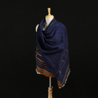 Kutch Bhujodi Handwoven Acrylic Wool Shawl 02