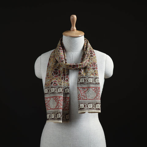 Pedana Block Print Natural Dyed Cotton Kalamkari Stole 21