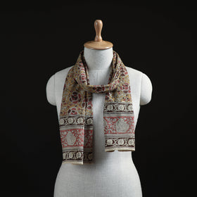 Pedana Block Print Natural Dyed Cotton Kalamkari Stole 21