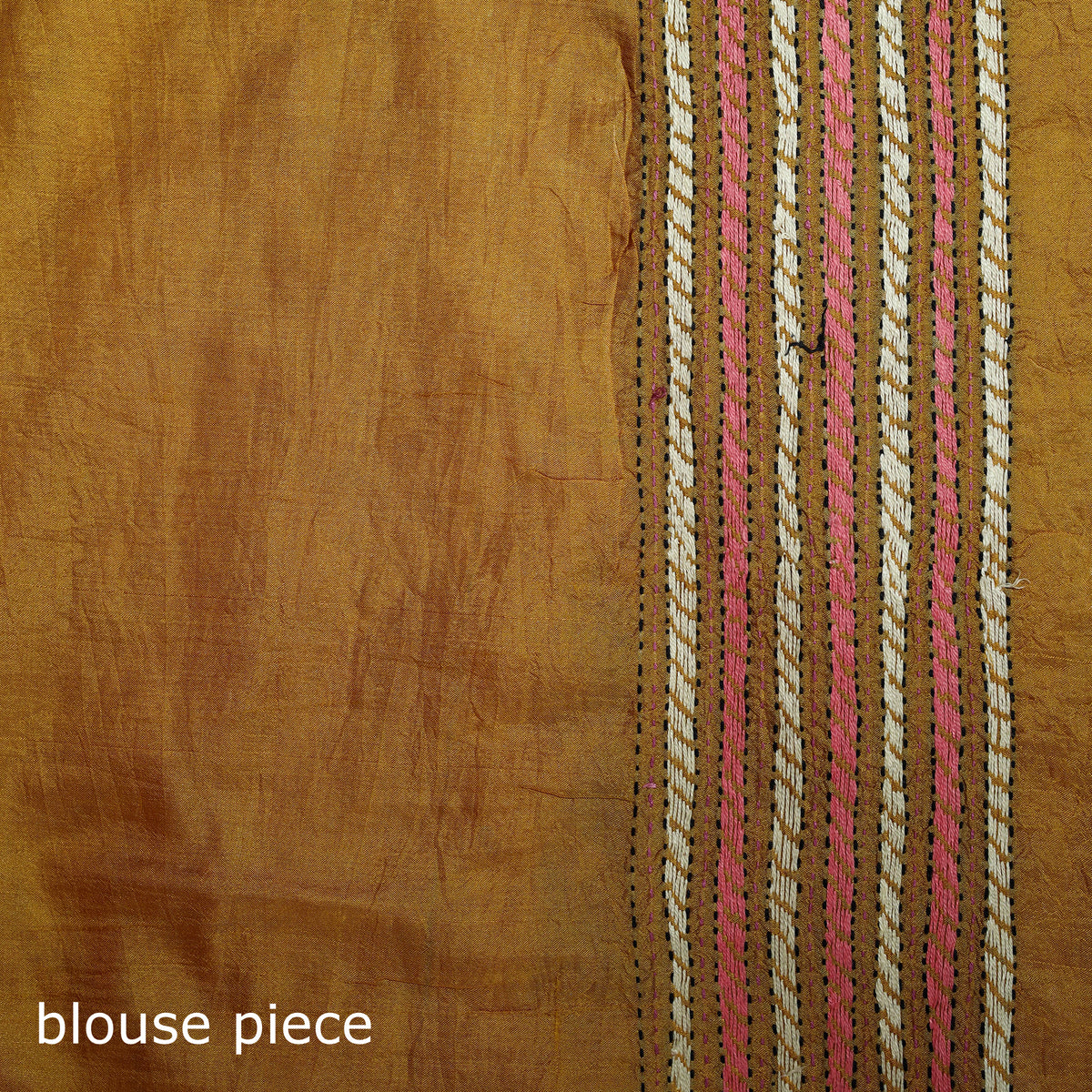 Pure Tussar Silk Handloom Bengal Kantha Hand Embroidered Saree 01