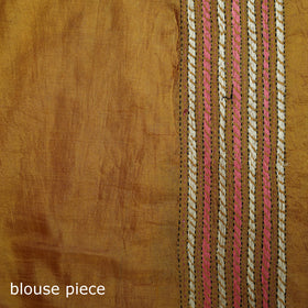 Pure Tussar Silk Handloom Bengal Kantha Hand Embroidered Saree 01
