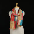 Bengal Kantha Handwork Patchwork Reversible Silk Stole 291
