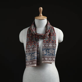 Pedana Block Print Natural Dyed Cotton Kalamkari Stole 25