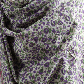 Floral Sanganeri Print Pure Merino Wool Handwoven Shawl 17