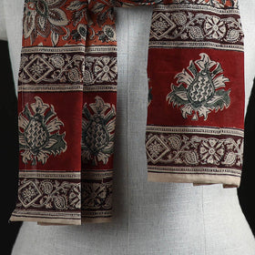 Pedana Block Print Natural Dyed Cotton Kalamkari Stole 26