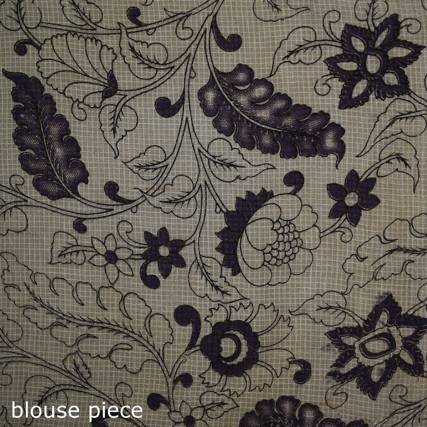 Kalamkari Printed Kota Doria Cotton Saree 13