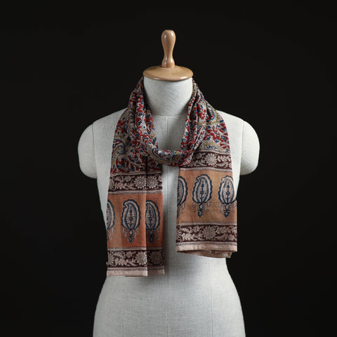 Pedana Block Print Natural Dyed Cotton Kalamkari Stole 27