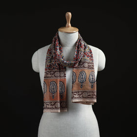 Pedana Block Print Natural Dyed Cotton Kalamkari Stole 27