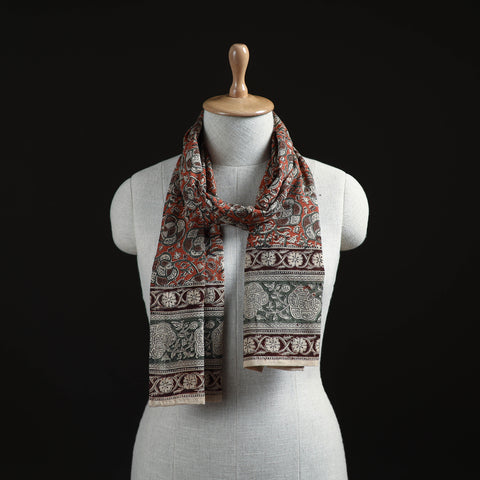 Pedana Block Print Natural Dyed Cotton Kalamkari Stole 28