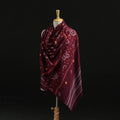 Kutch Handwoven Bandhani Tie-Dye Merino Wool Shawl 30