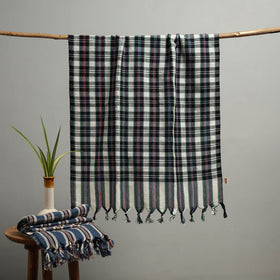 Handloom Fine Cotton Checks Bath Towel  94