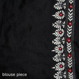 Pure Tussar Silk Handloom Bengal Kantha Hand Embroidered Saree 03