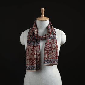 Pedana Block Print Natural Dyed Cotton Kalamkari Stole 31