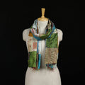 Bengal Kantha Handwork Patchwork Reversible Silk Stole 299