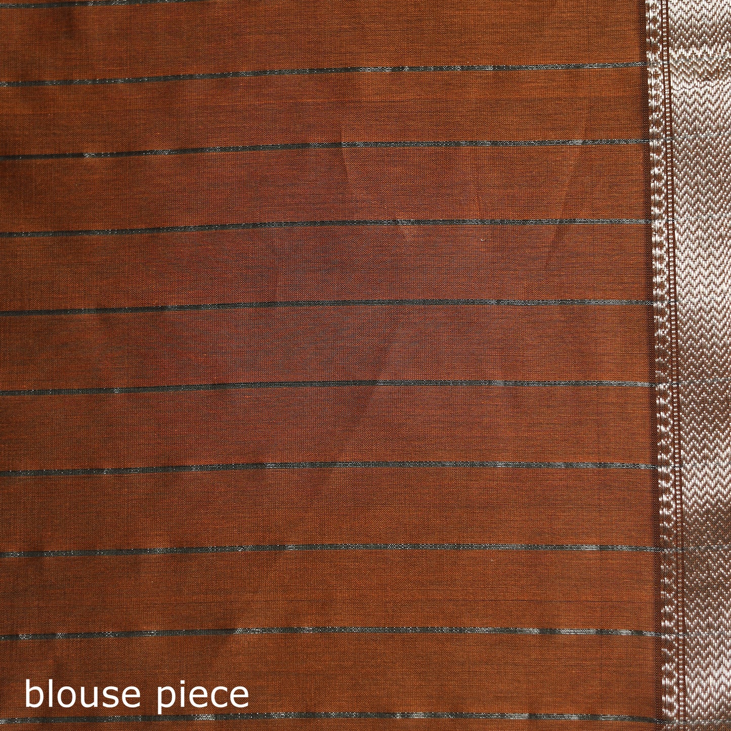 Pure Handloom Zari Stripes Katan Silk Chanderi Saree 12