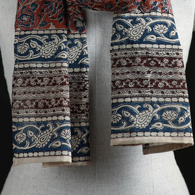 Pedana Block Print Natural Dyed Cotton Kalamkari Stole 33