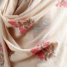 Floral Sanganeri Print Pure Merino Wool Handwoven Shawl 19