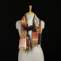 Bengal Kantha Handwork Patchwork Reversible Silk Stole 303