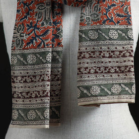 Pedana Block Print Natural Dyed Cotton Kalamkari Stole 35