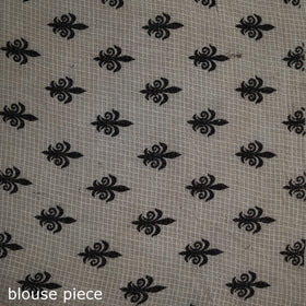 Kalamkari Printed Kota Doria Cotton Saree 14